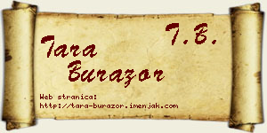 Tara Burazor vizit kartica
